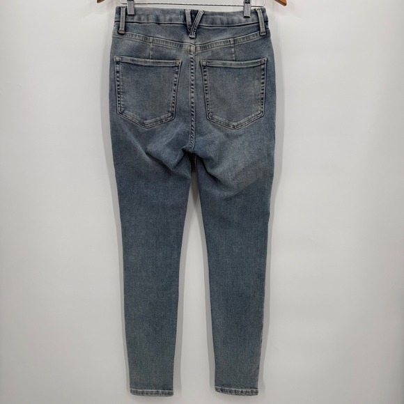 Free People We The Free High Waisted Skinny Jeans Womens 28 Blue Denim OBII33447 - Picture 3 of 9